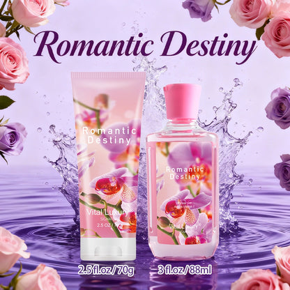 Bath & Body Gift Set 2-Piece Bath Salt Shower Gel & Body Lotion — Home Spa 5 Fragrances Travel Size 88ml+70g | Scented Moisturizing Set for Women & Men | Birthday Christmas Holiday Gift