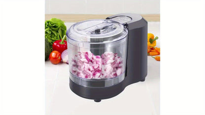 Electric Vegetable Chopper Food Processor - Mini Electric Food Chopper Blender for Kitchen, Baby Food Maker, Mixer Grinder for Dicing Mincing Puree, Black