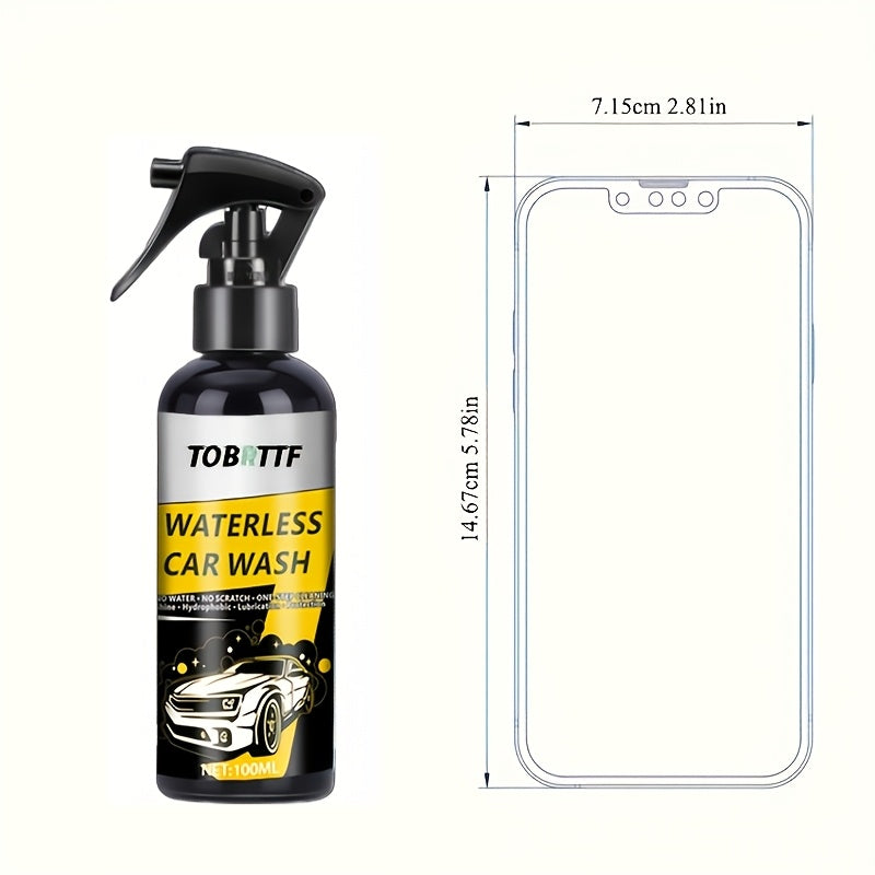 1 Spray & Wipe Waterless Car Wash Solution Suitable for Paint Protection, Instantly Removes Grime, No Rinse Required, Quick Detailing Spray for Car, Motorcycles,, RVs - Formula for -the- Vehicle Maintenance