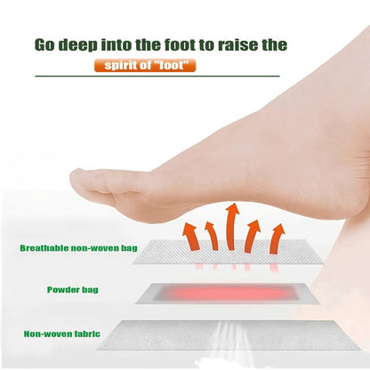 Foot Detox Pads 100pcs Overnight Bamboo Vinegar & Ginger Powder — Deep Cleansing Alcohol-Free Natural Plant Patches, Moisturizing Foot Care for Women, Winter Wellness & Daily Use Gift