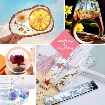 UV Resin Fast Curing Crystal Clear High Viscosity Transparent Epoxy Resin for Jewelry Making Casting & Crafts – 200g 300g 400g 500g, Hard Glossy Finish Resin Art Supplies for Beginners Adults