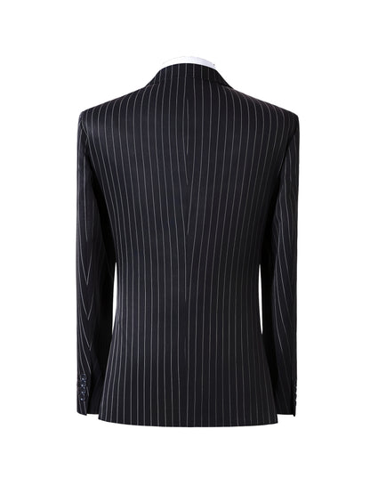 Men's Formal Suit Set - Striped Everyday Style