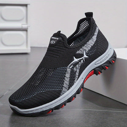 Men's Athletic Shoes - Breathable Comfort & Slip-On Ease