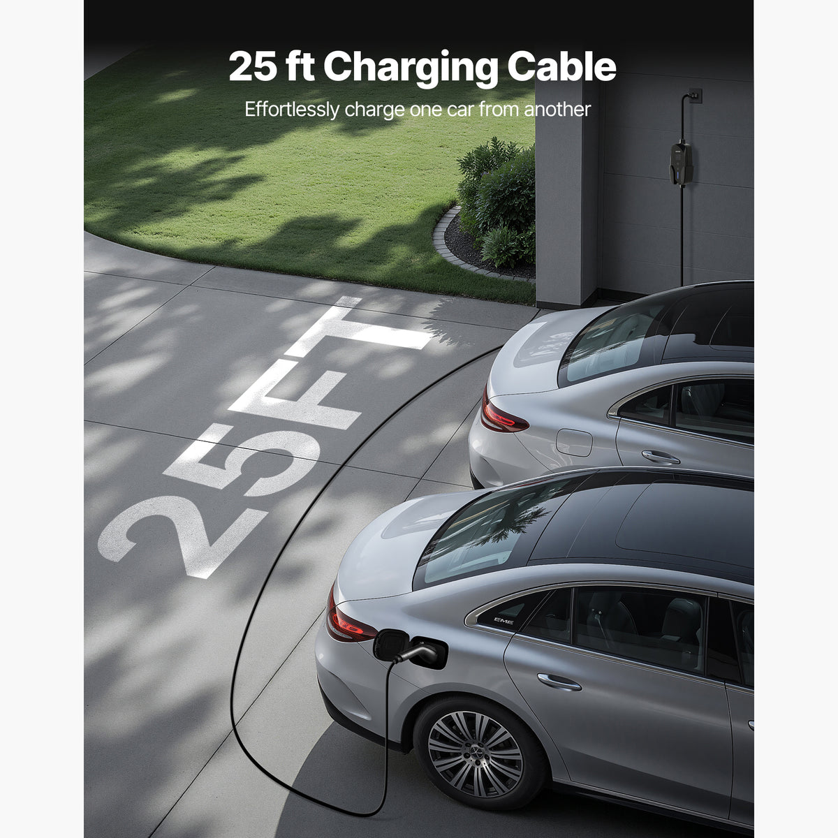 VEVOR Level 1&2 EV Charger Portable Charger 16A Adjustable Current 120V 240V with LCD/LED Indicator