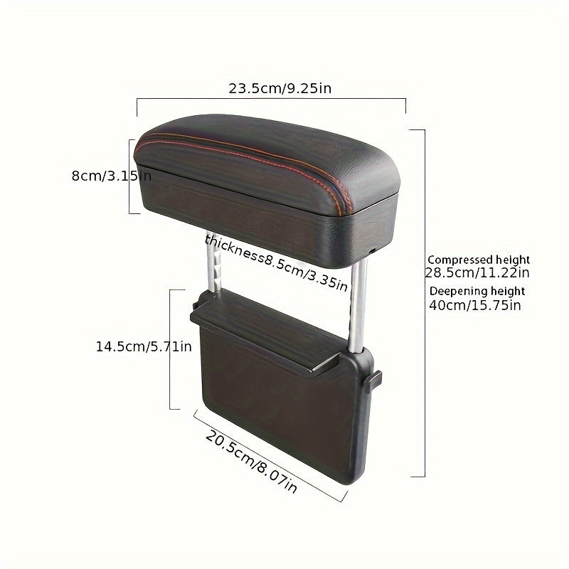 New Universal Car Armrest Box Elbow Support Adjustable Car Center Console Arm Rest Car Styling Auto Seat Gap Organizer Arm Rest