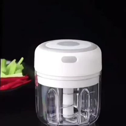 Mini Food Processor USB Rechargeable Electric Chopper 9.47oz – Portable Wireless Meat Grinder & Blender for Garlic, Vegetables, Fruit, Ginger & Chili, Compact Kitchen Tool for Home Office Travel