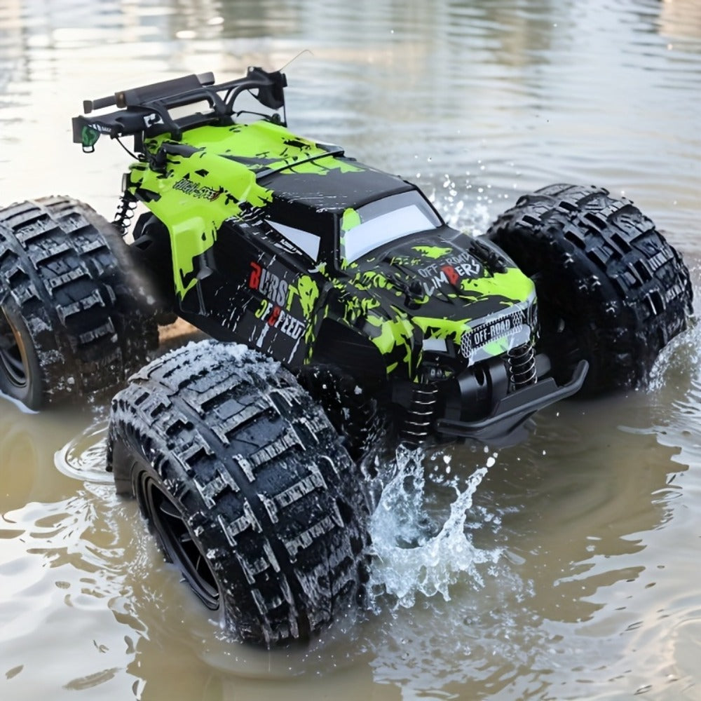 RC Climbing Car for Kids 3+ Full Proportional Drift 4WD Off-Road – Large High Speed Tank Style Remote Control Truck Toy Indoor Outdoor Birthday Christmas Holiday Gift Boys Children Mixed Color