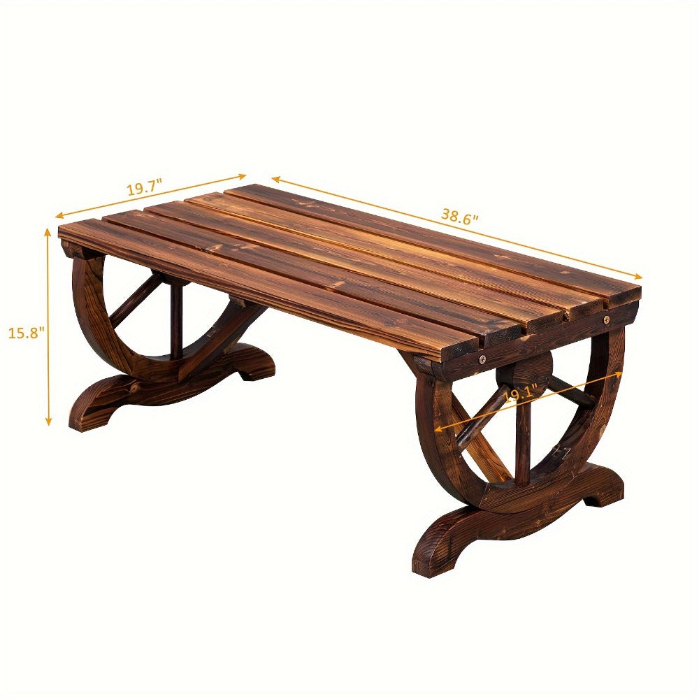 38.5-Inch Wood Bench for Comfortable Everyday Seating in Entryway detail image - detail view 4