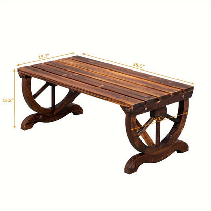 38.5-Inch Wood Bench for Comfortable Everyday Seating in Entryway detail image - detail view 4
