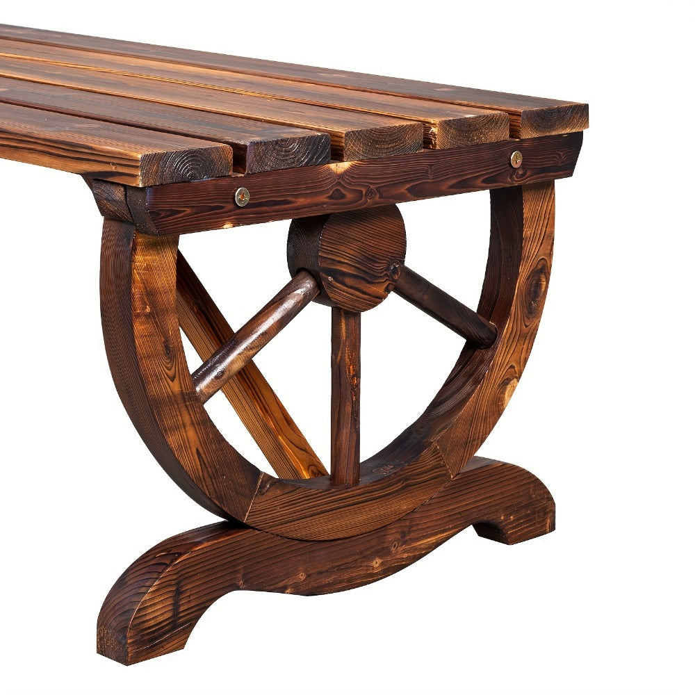 38.5-Inch Wood Bench for Comfortable Everyday Seating in Entryway detail image - detail view 5