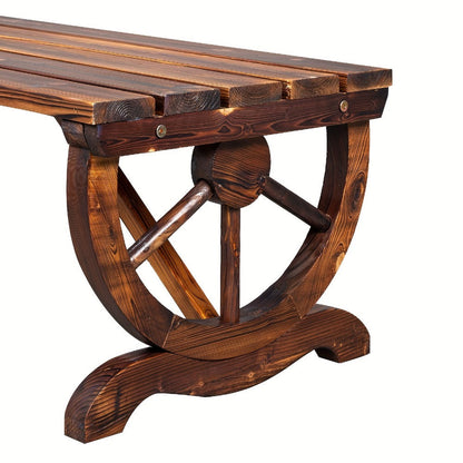 38.5-Inch Wood Bench for Comfortable Everyday Seating in Entryway detail image - detail view 5