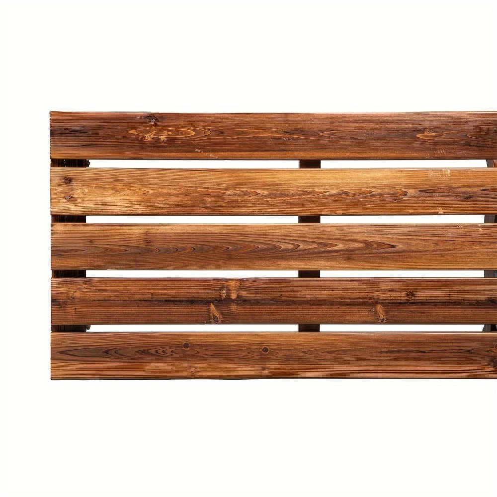 38.5-Inch Wood Bench for Comfortable Everyday Seating in Entryway detail image - detail view 6