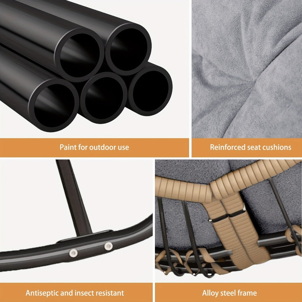 38.6-Inch Rocking Chair for Comfortable Everyday Seating in Living Room detail image - detail view 4