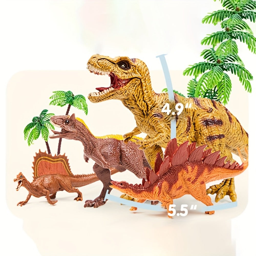Dinosaur Toys for Kids 19pcs with Play Mat & Storage Cage – Realistic Dinosaur Figures Playset for Boys Girls Ages 3+, Birthday Gift, Christmas Gift, Party Favor