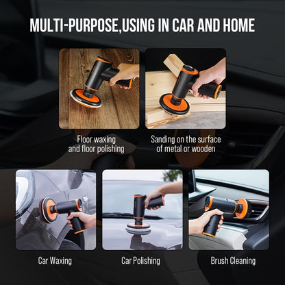 Cordless Car Polisher & Waxing Machine – 100W Rechargeable Buffer, Scratch Repair & Paint Polish for Cars