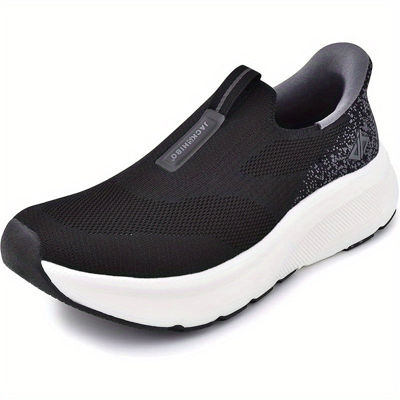 Men's Walking Shoes - Cushioned Support & Wide Toe Comfort