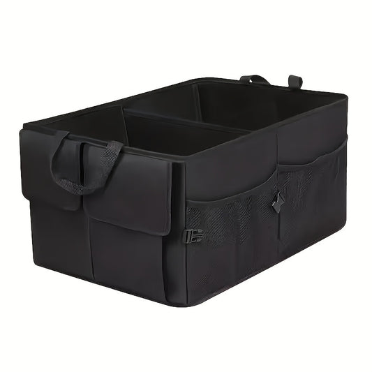 Large Capacity Car Storage Box, Car Trunk Organizer, High Quality, Ultra Durable, Foldable, Cargo Storage Tool, Suitable for Cars, Trucks And Other Vehicles, with Multiple Compartments for Security Organization, Car Storage