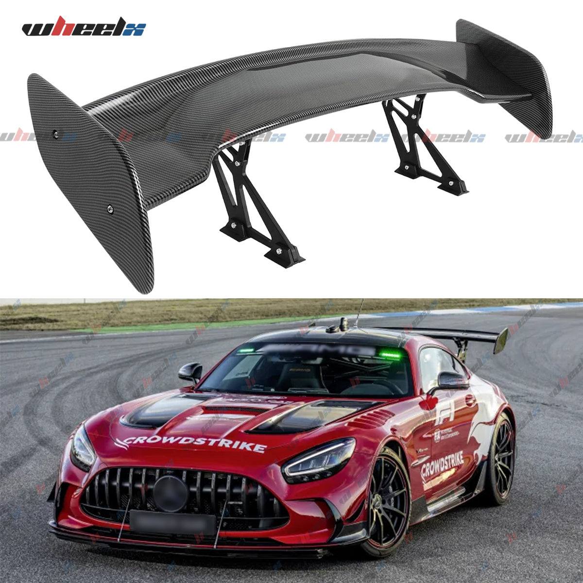 57 Inch Universal Rear Trunk Spoiler Wing GT Style ABS Racing Car Spoiler Compatible with Sedan Coupe Hatchback Wide Adjustable Rear Spoiler Wing Matt Black/ Glossy Black/ Carbon Fiber