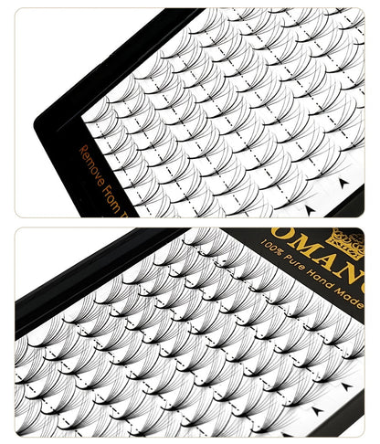 120-Fan Tray Premade Volume Lash Extensions 5D 7D 9D Wispy Faux Mink Eyelash Extensions C D Curl Mix 8-15mm Fluffy Pointy Base Individual Lashes for DIY Beginners Natural Look