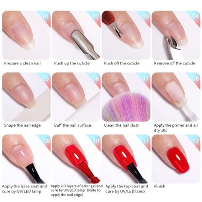 No UV Lamp Gel Nail Polish 2-Pack Candy Color Air Dry Quick Dry Long-Lasting High Gloss Finish – Vibrant Sweet Shades for DIY Spring Summer Nail Art Manicure at Home, 0.35oz Each, Gift for Women Girls