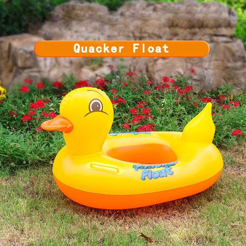 Inflatable Duck Pool Float with 2 Handles – Cute Animal Swim Ring for Kids & Adults, Durable PVC Summer Water Toy for Pool Lake Beach River Party, 1-Pack, 2-Pack or 4-Pack