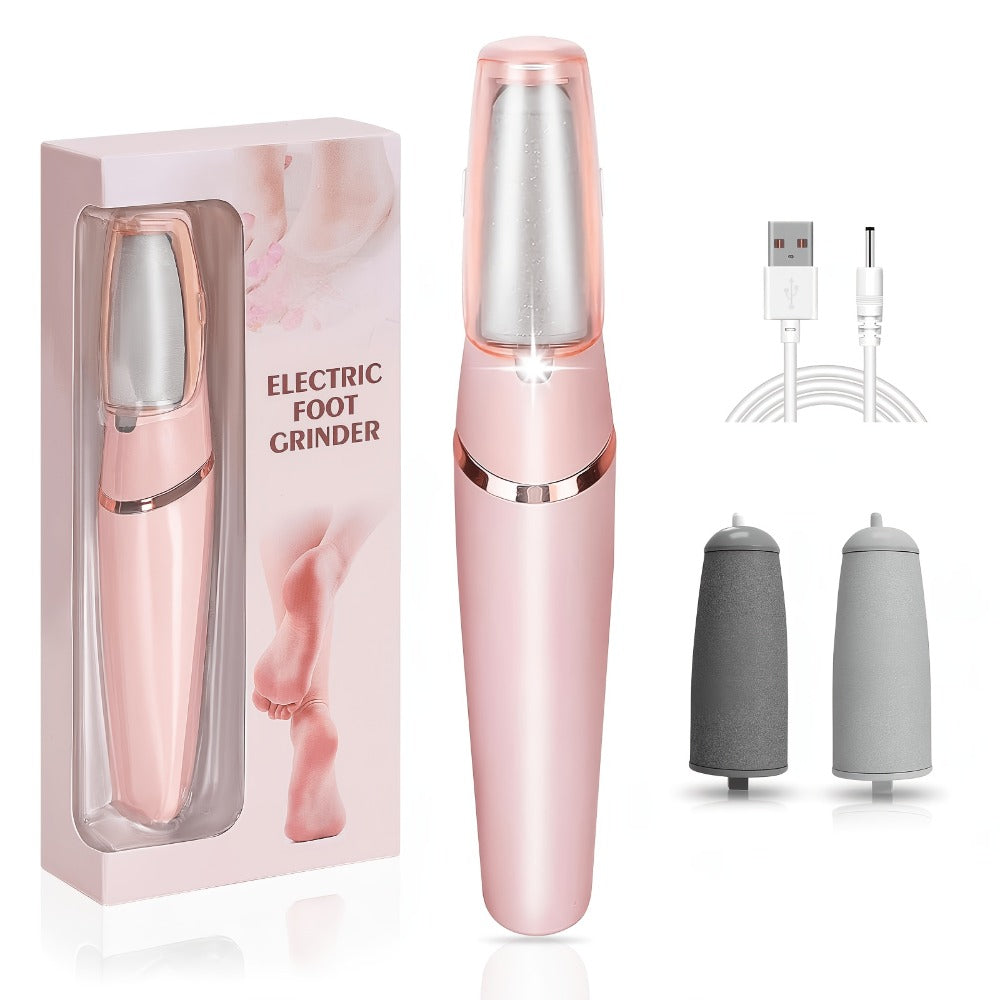 Electric Pedicure Foot File 10-in-1 Kit – Rechargeable with Digital Display, 3 Roller Heads, Dead Skin & Hard Skin Remover for Men & Women
