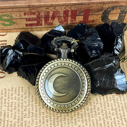 Obsidian Scrying Mirror Natural Healing Crystal Mirror with Bag – Divination, Meditation, Feng Shui & Spiritual Healing Tool, Animals Star & Moon Zodiac Designs, Gift for Crystal Lovers