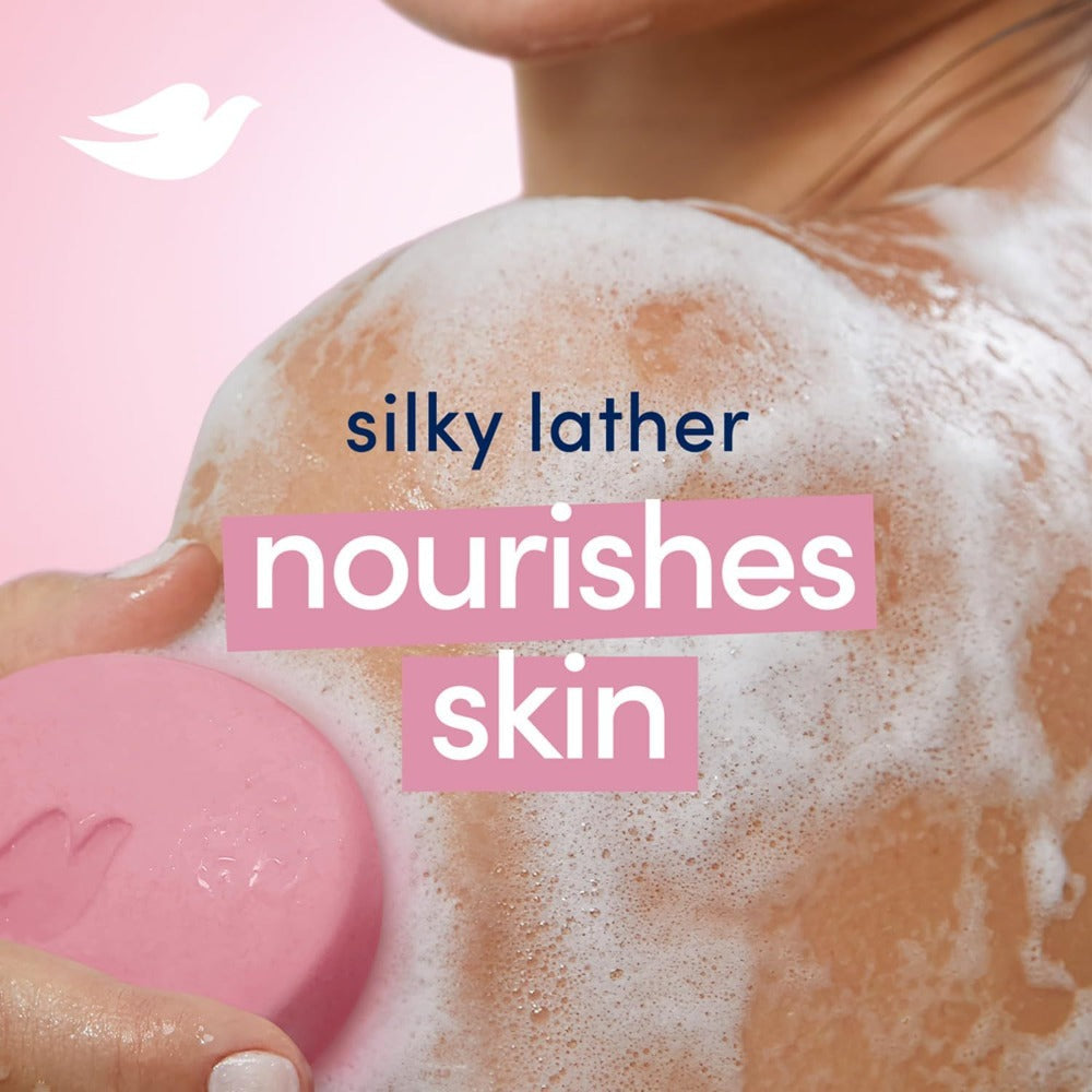 Pink Rosa Moisturizing Beauty Bar Soap 3-Pack 135g Each — 3-in-1 Face Body Hand Cleanser, Deep Hydration Creamy Lather, Gentle Daily Wash for All Skin Types Women & Family