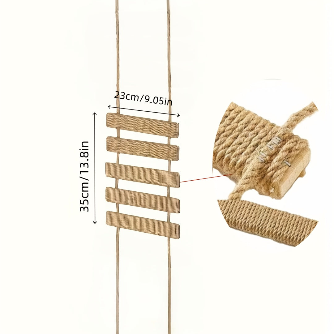 Cat Scratching Post Sisal Hemp Rope Replacement Column for Cat Tree Climbing Frame Indoor Cat Ladder, Multiple Lengths 13.78" 19.69" 39.37" Solid Wood & Hemp Rope Options, Durable Cat Scratcher Pole