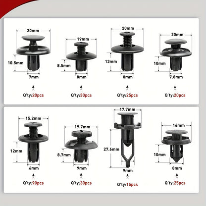 925pcs, 635pcs, 250pcs, 640, 928pcs 113pcs Bumper Retainer Clips, Car Plastic Rivets Fasteners Remover Push Retainer Kit