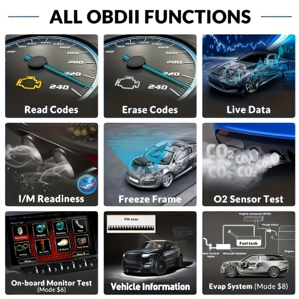 OBD2 Scanner Tool V519 - Professional Code Reader for Check Engine Light, Live Data & Diagnostic Trouble Codes | Works on All 1996+ Cars
