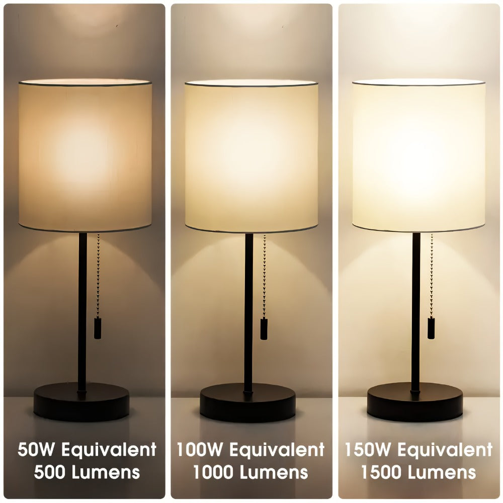 3-Way A19 Light Bulb 50 100 150W Equivalent 1500 Lumens E26 Medium Base – Warm White 2700K & Daylight 5000K Three-Way Bulb for Bedroom Living Room Study Room Floor Lamp, 4 Pack