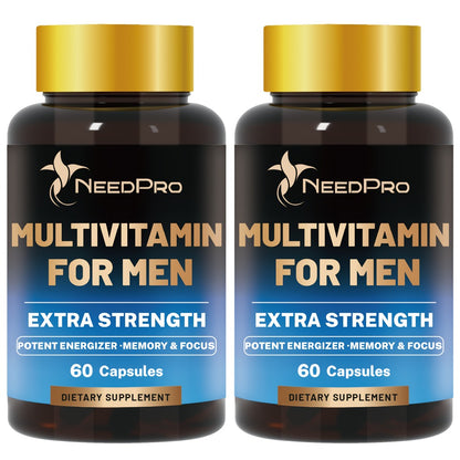 Men's Multivitamin 120 Capsules – Complete Daily Vitamin with Vitamin C, A, D, B6, B12, Zinc, Biotin & Folic Acid – Energy, Immunity & Exercise Support – Healthy Supplement for Men