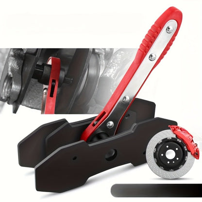 Brake Caliper Piston Compressor Tool with 360° Ratchet Wrench & Hooks – Automotive Brake Maintenance Kit for Car Brake Caliper Pressing, Wind-Back Tool Set for DIY & Professional Mechanics