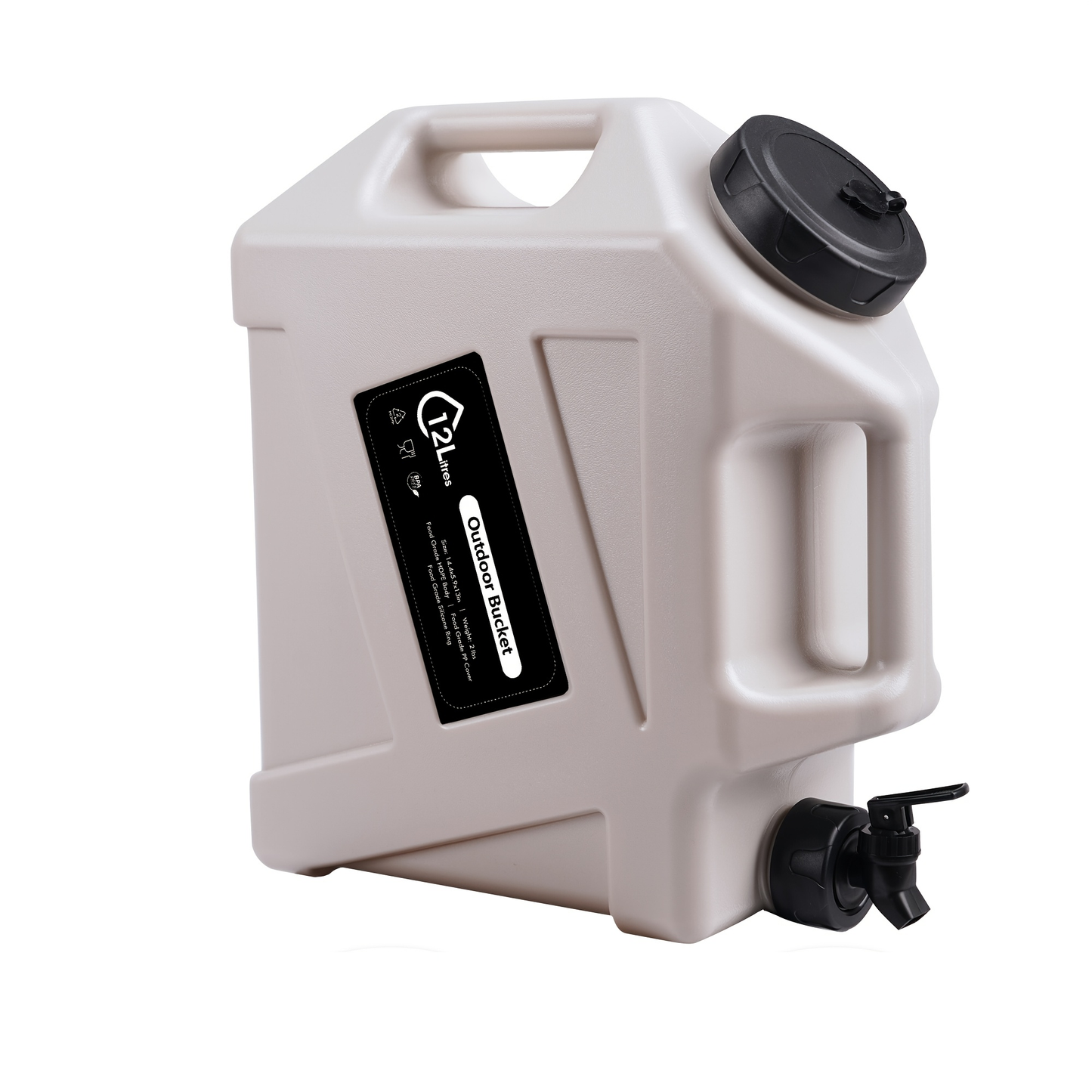 Water Storage Container with Spigot 2 Handles BPA Free PVC Collapsible Water Jug for Camping Outdoor RV Hiking Emergency Survival Portable Water Tank 3.2Gal 5Gal 2.6Gal Multi-Color Options