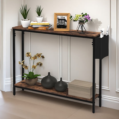 Console Table shown in the Brown option