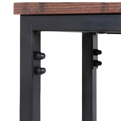 39.4-Inch Solid Wood Console Table, Hallway Accent Table for Entryway detail image - detail view 12
