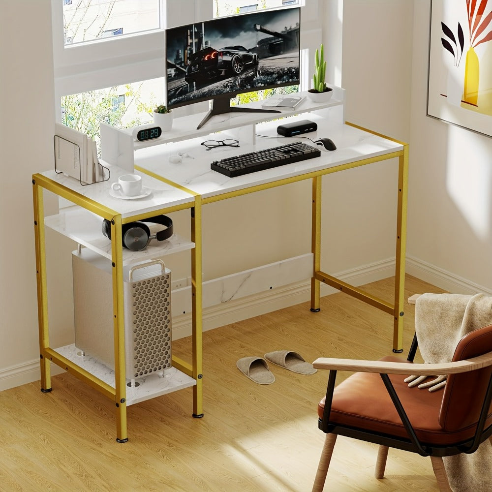 39-Inch Computer Desk, Writing and Study Desk for Home Office detail image - detail view 10