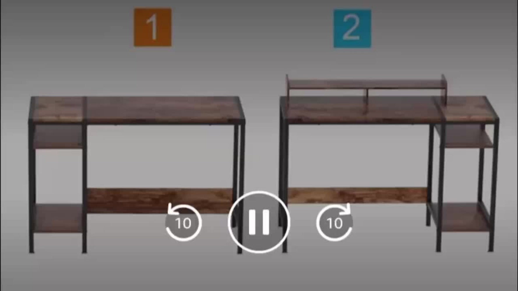 39-Inch Computer Desk, Writing and Study Desk for Home Office detail image - detail view 11