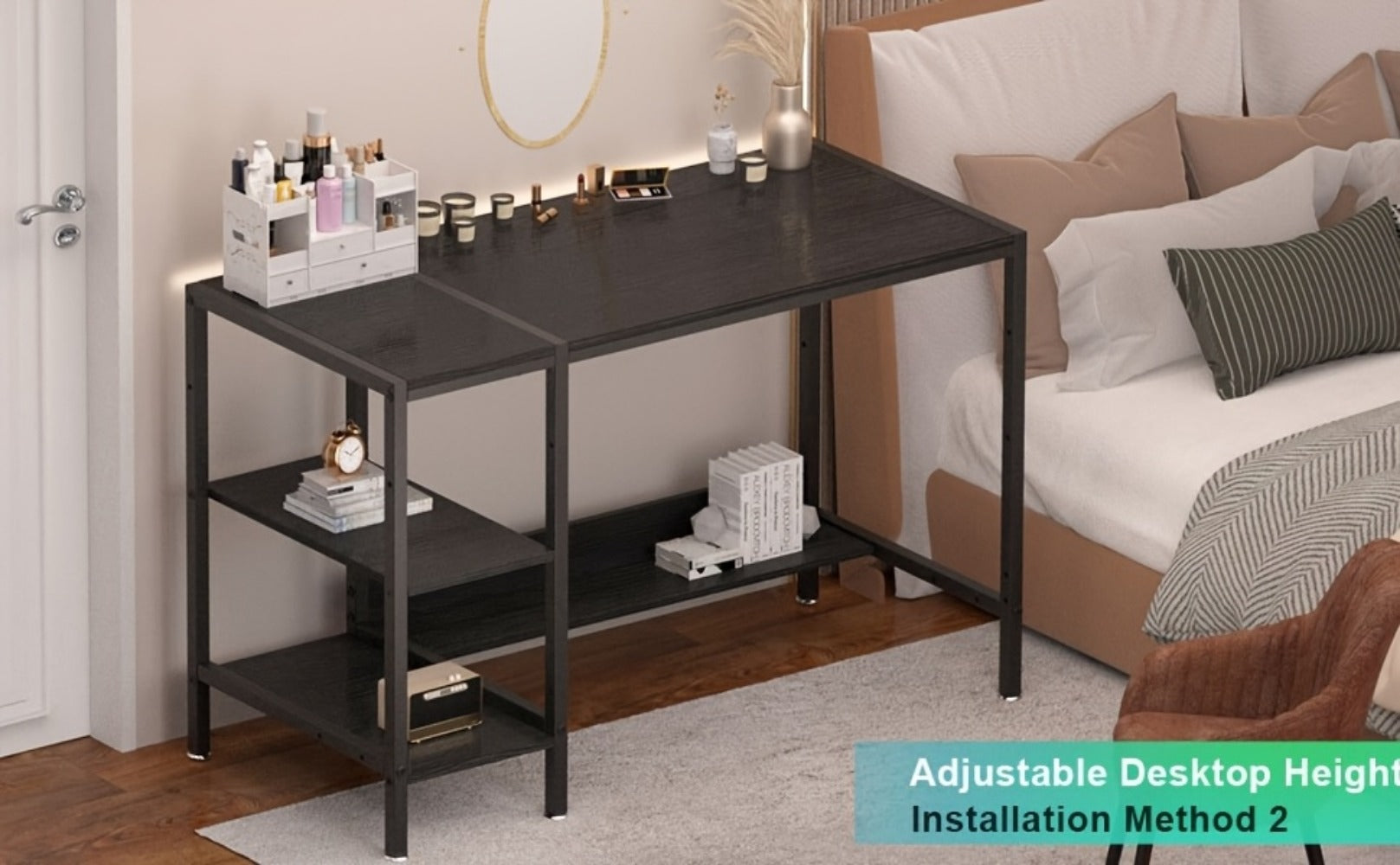 39-Inch Computer Desk, Writing and Study Desk for Home Office detail image - detail view 13