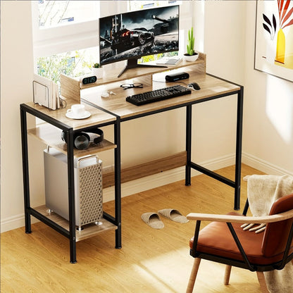 39-Inch Computer Desk, Writing and Study Desk for Home Office detail image - detail view 9