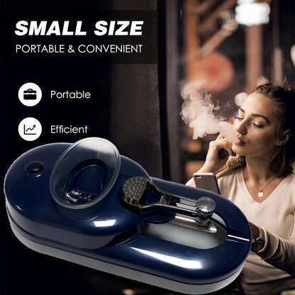 Electric Cigarette Rolling Machine Injector 2-in-1 Grind & Fill - 8mm & 6.5mm Interchangeable Tubes, Cleaning Brush & Tobacco Fork | 3 Colors | Easy to Use