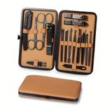 Brown and black 16-piece set