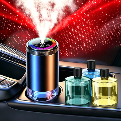 [Smart Fragrance Diffuser] Men's Car Accessories Smart Fragrance Diffuser, Dynamic Light Show And Starry Ceiling Mode, Natural French Aromatherapy Essential Oils/perfume, Adjustable Scent Intensity, Eliminates Car Odors, Long-lasting Freshness, Cologne Sc