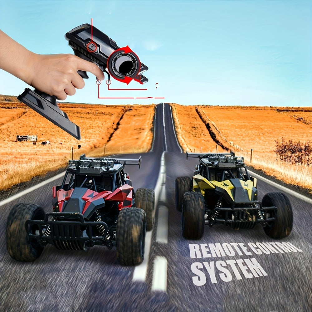 RC Off-Road Car with LED Lights for Kids Ages 6+ – High Speed All-Terrain Remote Control Buggy Light-Up RC Truck for Boys & Girls, Best Birthday Christmas Holiday Gift