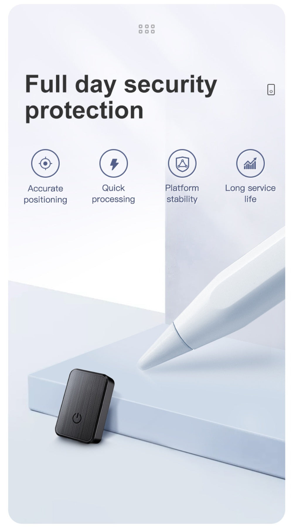Mini GPS Tracker GF-08 Magnetic Real-Time Car Tracking Device – Global Coverage, No Subscription Fee, Stainless Steel Portable Hidden Vehicle Locator, 2/3/4/5/6 Pack