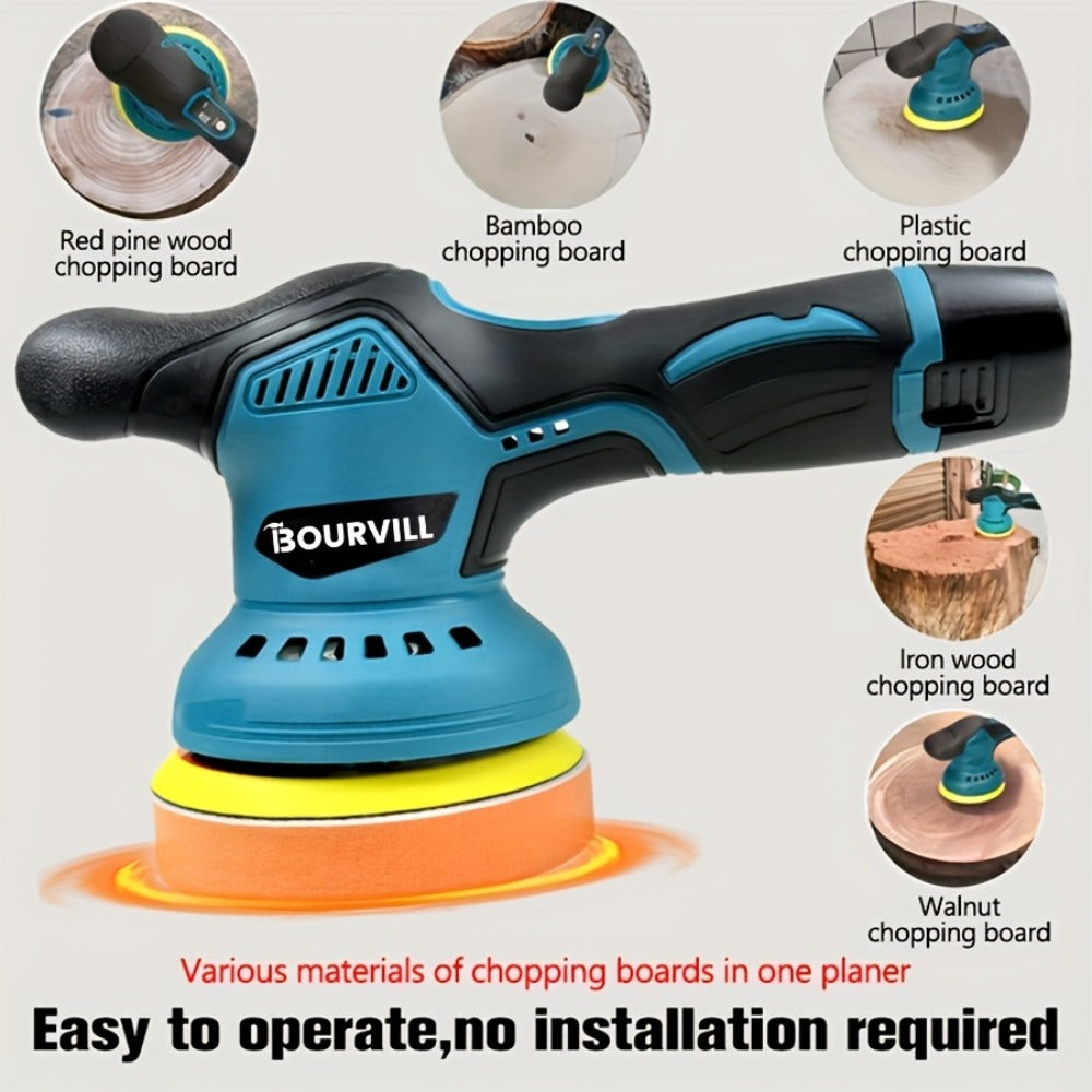 Cordless Car Polisher 5-Inch 8-Speed up to 5000 RPM with Battery for Car Detailing Scratch Removal Paint Correction - Portable Buffer Polishing Machine