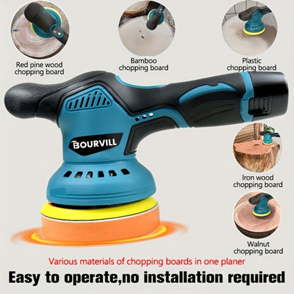 Cordless Car Polisher 5-Inch 8-Speed up to 5000 RPM with Battery for Car Detailing Scratch Removal Paint Correction - Portable Buffer Polishing Machine