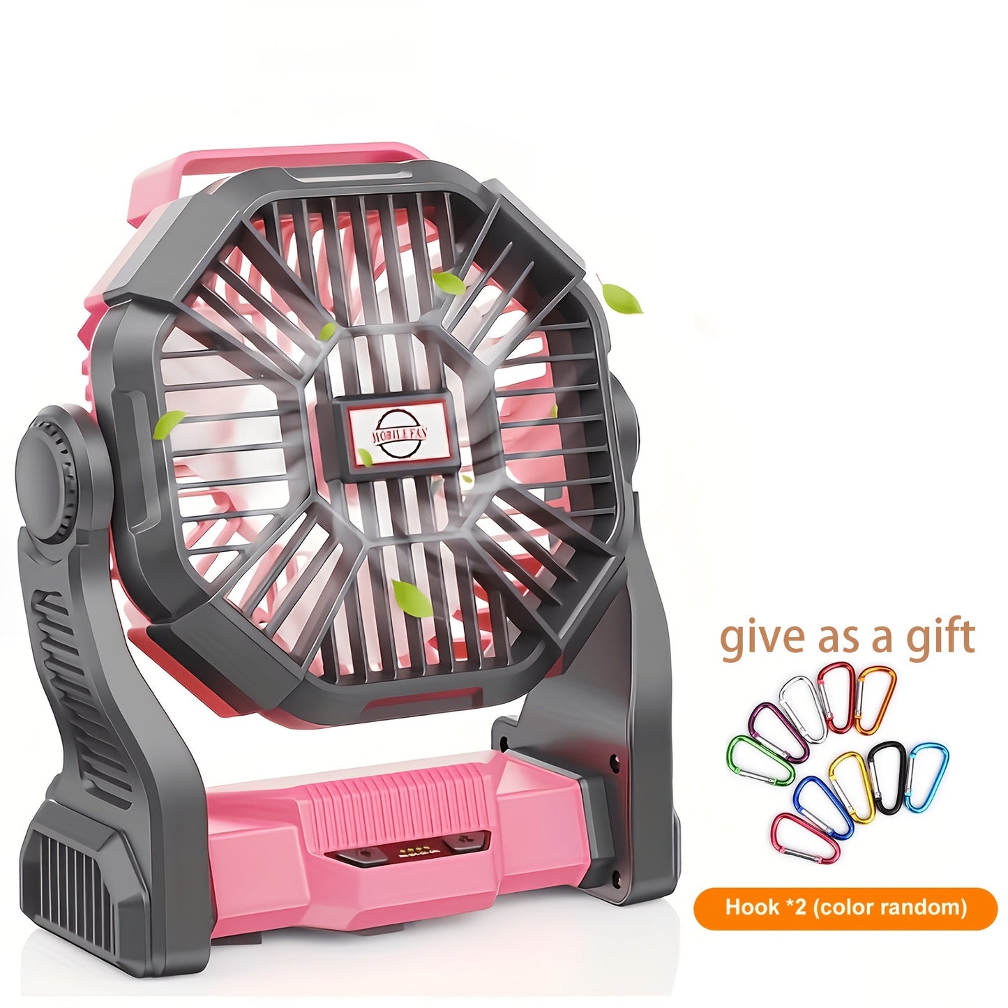 Camping Fan with LED Lantern, 3-in-1 Battery Powered Portable Fan Light for Tent Outdoor, Rechargeable Electric Fan with Timer 360° Rotation, for Camping Hiking Barbecue Travel Emergency