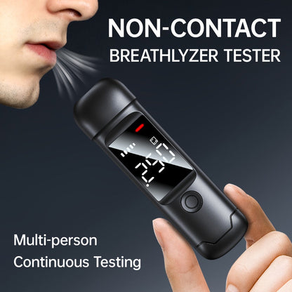 USB Rechargeable Breathalyzer with LCD Display – Portable Personal Alcohol Tester, 200mAh Battery, Multi-Person Continuous Testing, Safe Driving Breath Analyzer